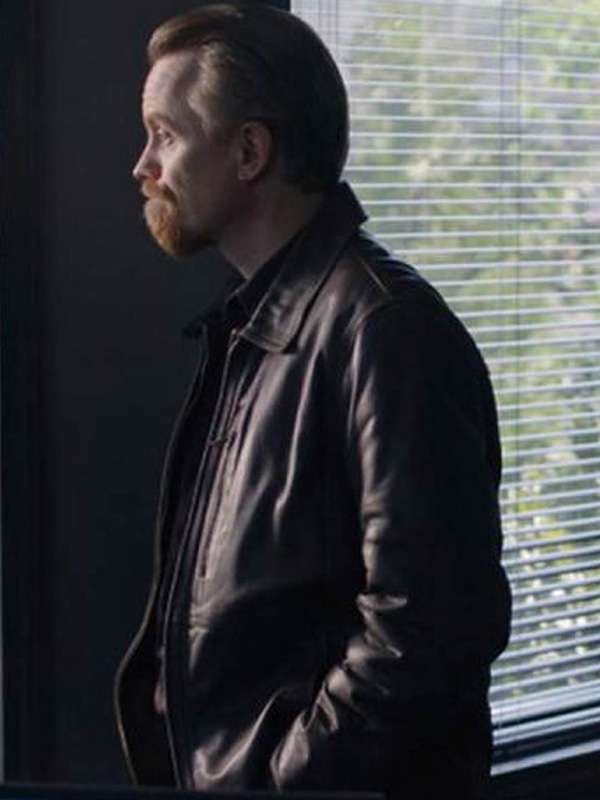 Good Girls David Hornsby Brown Leather Jacket