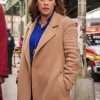 East New York S01 Elizabeth Rodriguez Brown Wool Coat