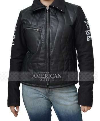Movie Edge of Tomorrow Emily Blunt Leather Jacket