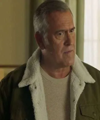 My Southern Family Christmas 2022 Bruce Campbell Green Cotton Jacket