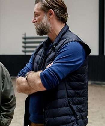 TV Series Transport Alex Van Buren Blue Puffer Vest