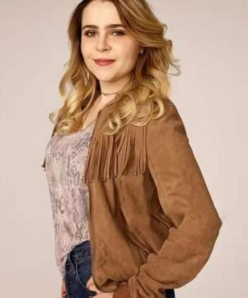 Annie Marks TV Series Good Girls Brown Leather Jacket