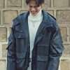 TV Series Tomorrow Ji-On-Yoon Black Leather Hooded Jacket