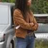 Kylie Bunbury Big Sky Brown Cotton Jacket