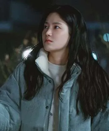 Park Ju-hyun TV Series Love All Play Blue Shearling Jacket