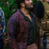 Movie Jack Mimoun et les secrets de Val Verde Malik Bentalha Maroon Leather Jacket