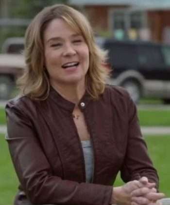 TV Series Heartland Megan Follows Brown Leather Jacket