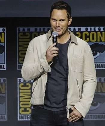 Chris Pratt Guardians of the Galaxy Vol. 3 Movie Beige Cotton Jacket