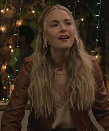 TV Series Maggie Rebecca Rittenhouse Brown Leather Jacket