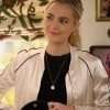 Maggie (2022) Rebecca Rittenhouse White Satin Jacket