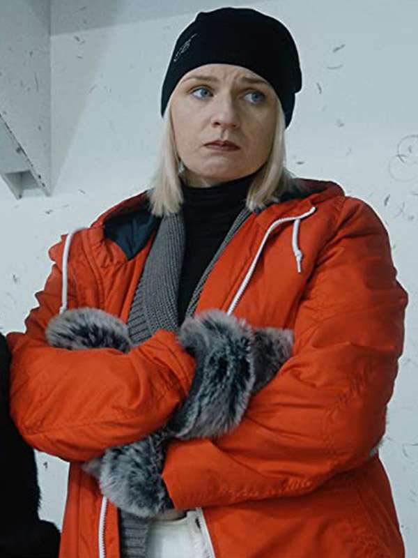 Free Skate Regina Launivuo Orange Hooded Jacket