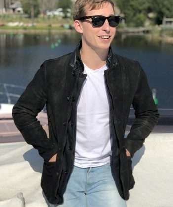 Movie Insite Cameron Duckett Suede Leather Jacket