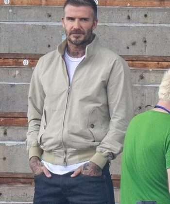 David Beckham Save Our Squad Season 01 Beige Jacket