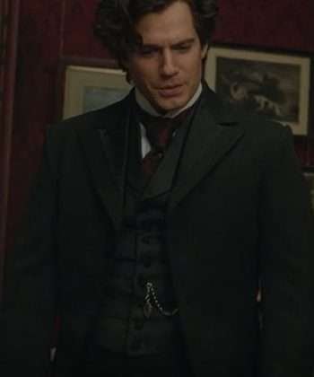 Henry Cavill Enola Holmes 2 Sherlock Holmes Black Wool Coat