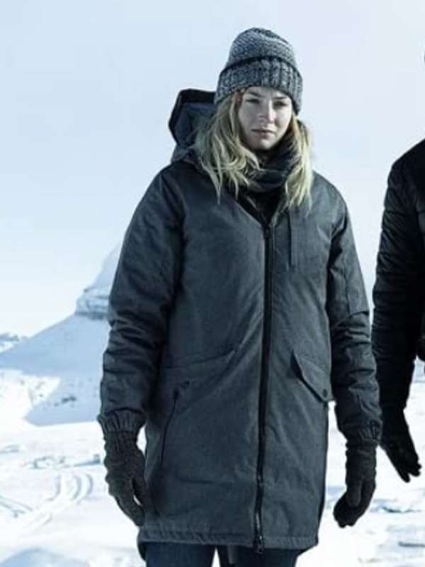 Sophie Turner Survive Jane Grey Hooded Jacket Survive 2022 Sophie Turner Grey Jacket