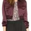 Emily Bett Rickards Arrow Felicity Smoak Satin Jacket