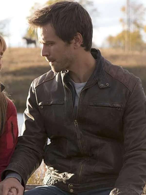 Graham Wardle Heartland Ty Borden Brown Leather Jacket