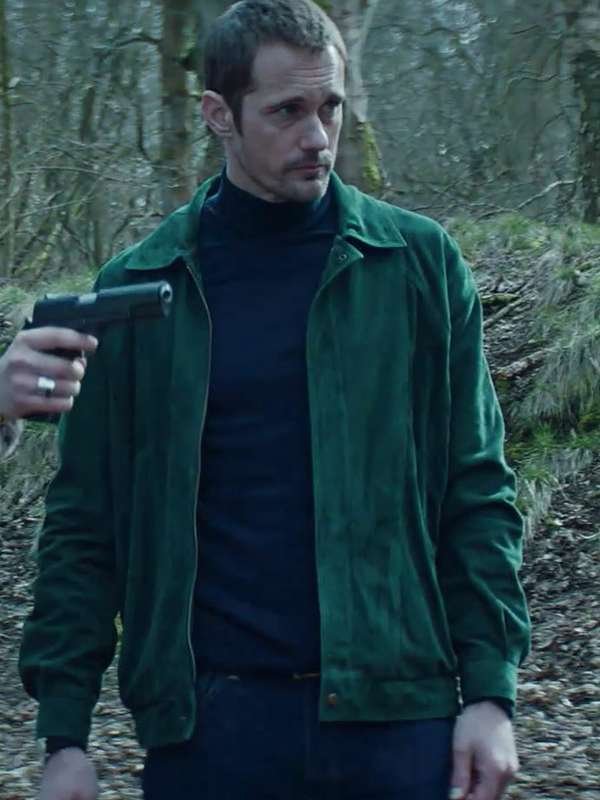 Alexander Skarsgård The Little Drummer Girl Green Jacket