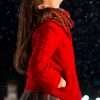 I Hate Christmas Pilar Fogliati Odio Il Natale Red Wool Jacket