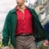 TV Series The Little Drummer Girl Alexander Skarsgård Green Suede Leather Jacket