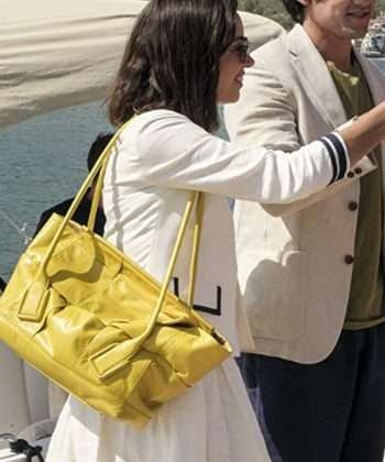 Aubrey Plaza The White Lotus White Cotton Jacket