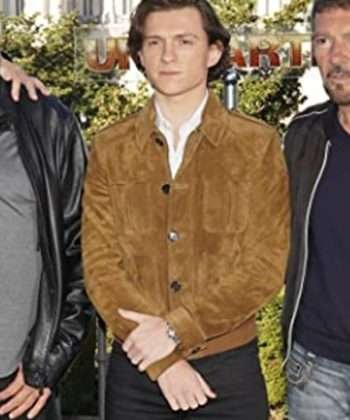 Uncharted Tom Holland Suede Leather Jacket