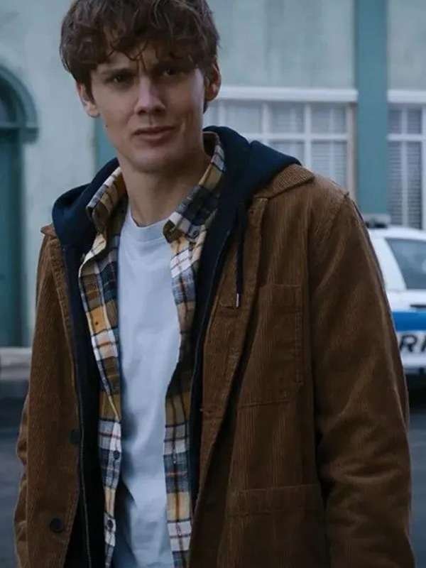 Wednesday Season 01 Tyler Galpin Brown Jacket