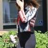 USA Flag Selena Gomez Black Leather Jacket