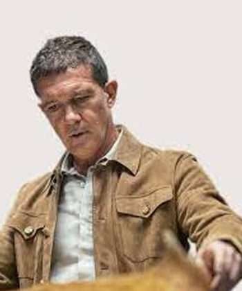 Movie Uncharted Antonio Banderas Brown Leather Jacket