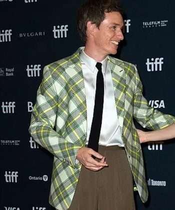 Eddie Redmayne The Good Nurse Movie Charlie Cullen Plaid Blazer