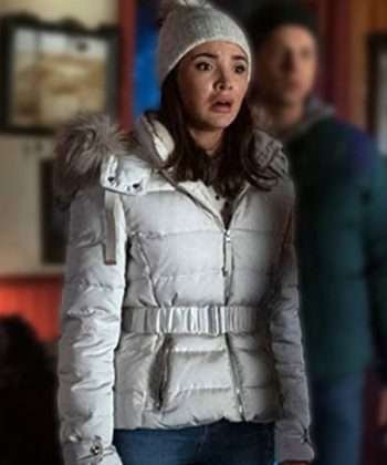 Maddison Jaizani Nancy Drew White Parka Puffer Jacket