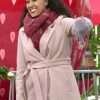 Tamera Mowry-Housley Christmas Comes Twice Beige Trench Coat