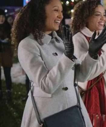 Cheryl Jenkins Christmas Comes Twice Grey Wool Coat