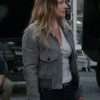 A. J. Cook Criminal Minds Gray Leather Jacket
