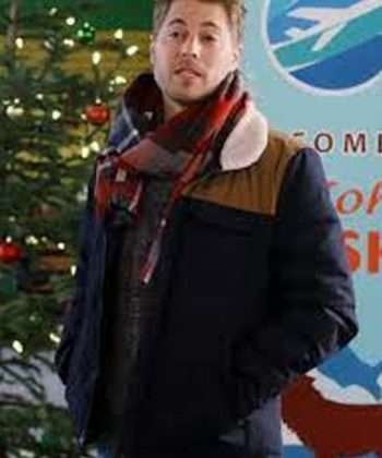 Connor Destination Christmas Edward Ruttle Black Shearling Jacket