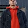 October Faction S01 Geoff Allen Black Cotton Coat