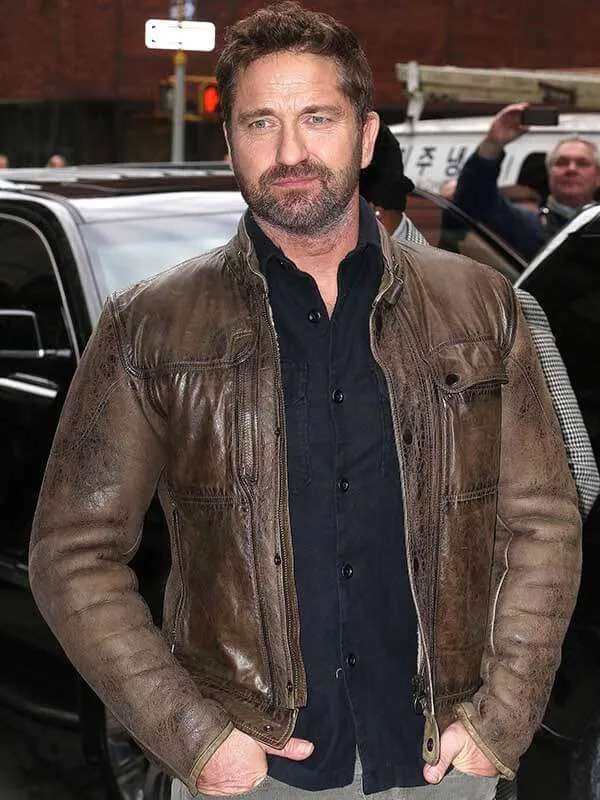 Gerard Butler Leather Jacket
