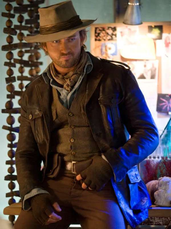 Jack Rusoe Nim’s Island Brown Leather Jacket Nims Island Gerard Butler Leather Jacket