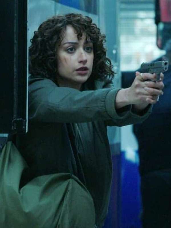 Rosaline Elbay Kaleidoscope Green Bomber Jacket