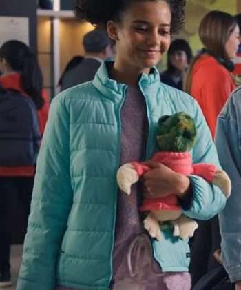 Madison Baines 1UP 2022 Blue Puffer Jacket