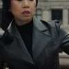 Liza Lapira TV Series The Equalizer Black Leather Jacket