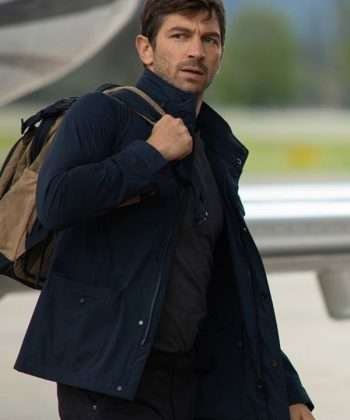 Michiel Huisman Echo 3 Blue Cotton Jacket