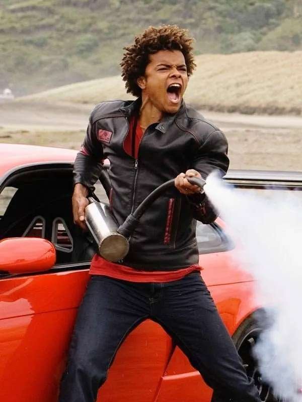 RPM Red Scott Truman Power Rangers Black Leather Jacket