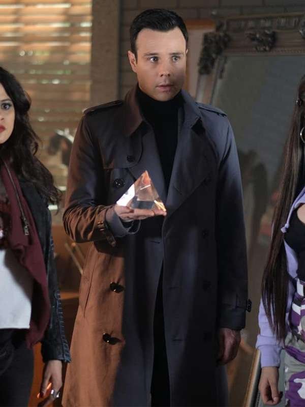 Charmed Season 01 Rupert Evans Gray Trench Coat