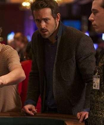 Ryan Reynolds Mississippi Grind Tweed 2015 Curtis Wool Blazer Coa