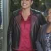 Grey's Anatomy S12 Sara Ramirez Black Leather Jacket