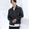 Singer Tomohisa Yamashita Black Leather Jacket
