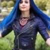 Sofia Carson TV Series Descendants 3 Evie Purple Leather Biker Jacket