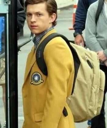 Tom Holland Spiderman Homecoming Yellow Blazer Coat