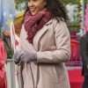 Christmas Comes Twice Cheryl Jenkins Beige Wool Coat